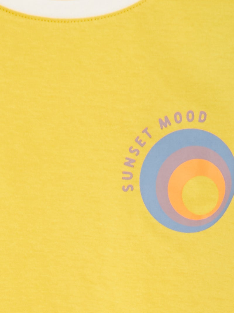 Katoenen T-shirt met print WIT - Kiabi