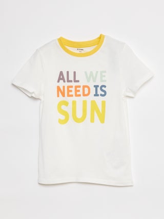 Katoenen T-shirt met print