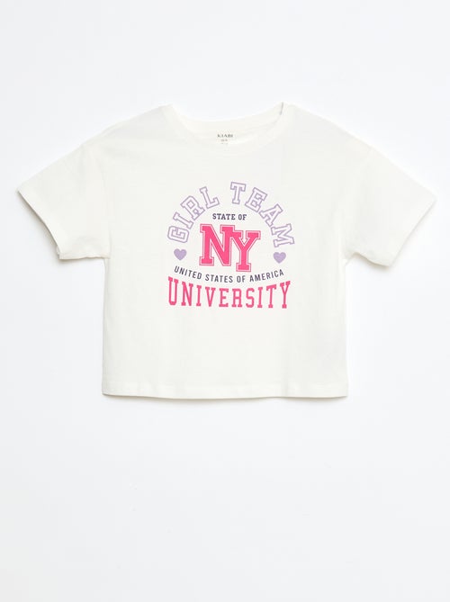 Katoenen T-shirt met print - Kiabi