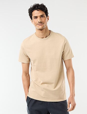 Katoenen T-shirt met ronde hals