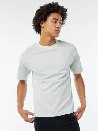 Katoenen T-shirt met ronde hals