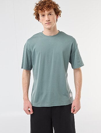 Katoenen T-shirt met ronde hals
