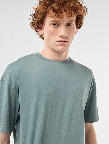 Katoenen T-shirt met ronde hals
