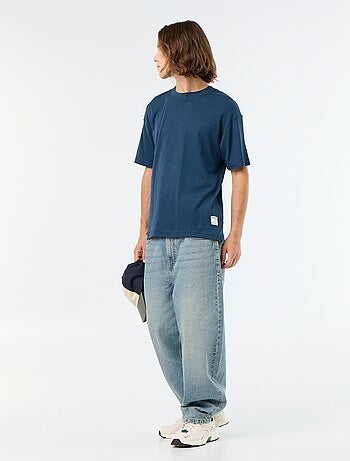 Katoenen T-shirt met ronde hals
