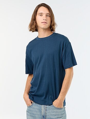 Katoenen T-shirt met ronde hals