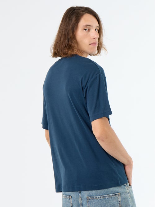 Katoenen T-shirt met ronde hals - Kiabi