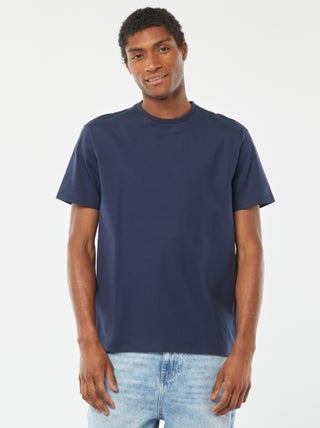 Katoenen T-shirt met ronde hals