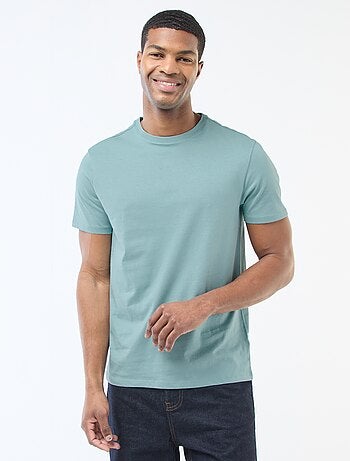 Katoenen T-shirt met ronde hals