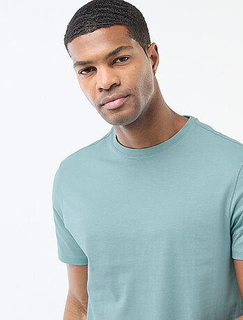 Katoenen T-shirt met ronde hals