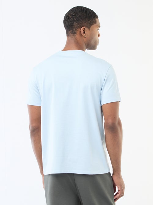 Katoenen T-shirt met ronde hals - Kiabi
