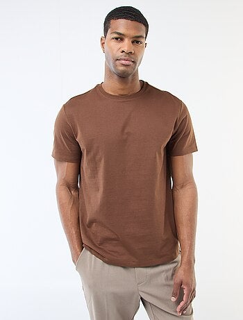 Katoenen T-shirt met ronde hals
