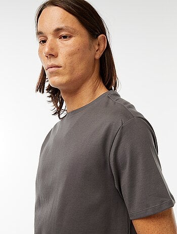 Katoenen T-shirt met ronde hals