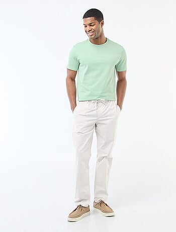 Katoenen T-shirt met ronde hals