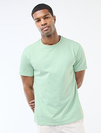 Katoenen T-shirt met ronde hals
