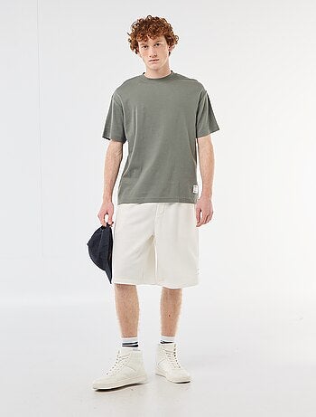 Katoenen T-shirt met ronde hals
