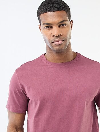 Katoenen T-shirt met ronde hals