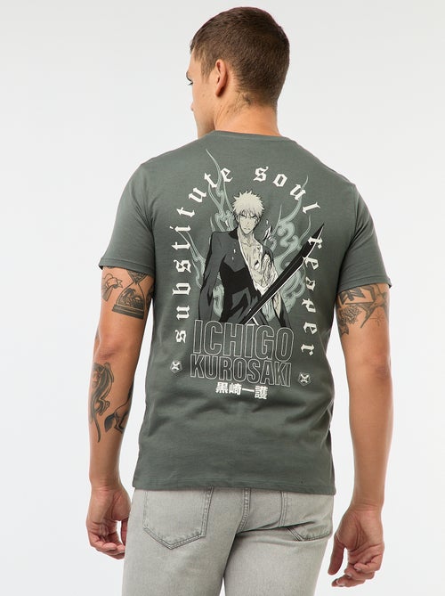 Katoenen T-shirt met ronde hals 'Sahinler' 'Bleach' - Kiabi