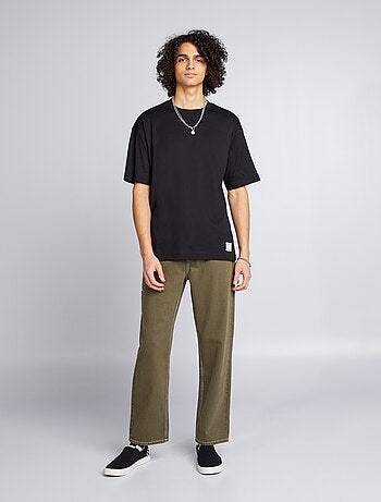 Katoenen T-shirt met ronde hals