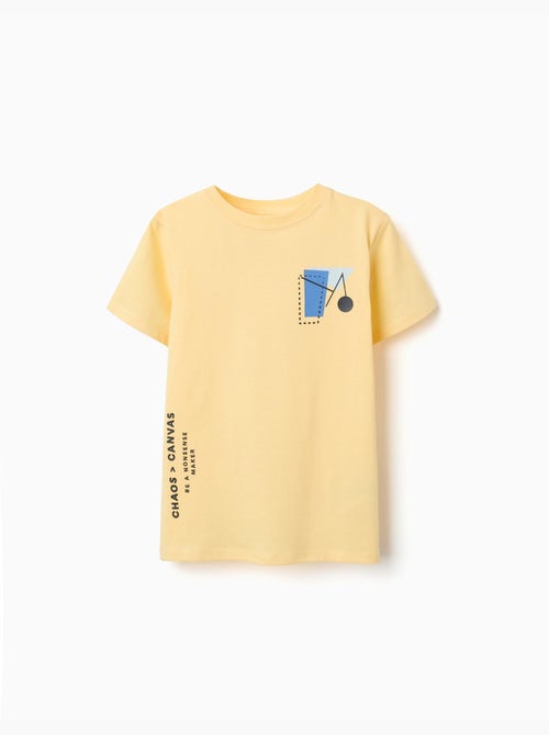 Katoenen t-shirt met Shapes print - Kiabi Katoenen t-shirt met Shapes print - Kiabi