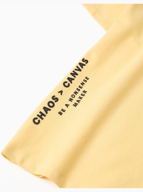 Katoenen t-shirt met Shapes print - Kiabi Katoenen t-shirt met Shapes print - Kiabi