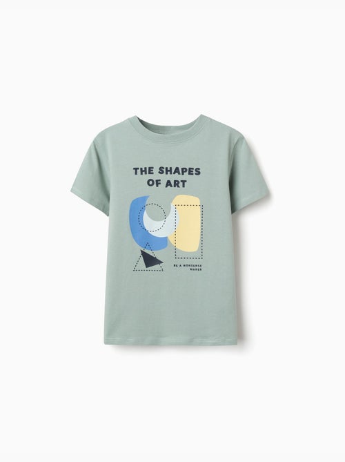 Katoenen t-shirt met Shapes print - Kiabi Katoenen t-shirt met Shapes print - Kiabi