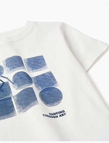 Katoenen t-shirt met Shapes print