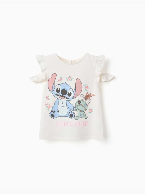 Katoenen T-shirt met Stitch & Scrump print - Kiabi Katoenen T-shirt met Stitch & Scrump print - Kiabi