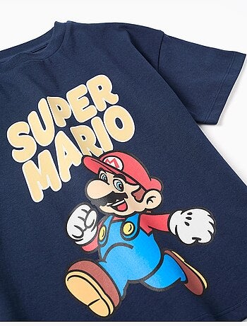 Katoenen T-shirt met Super Mario print