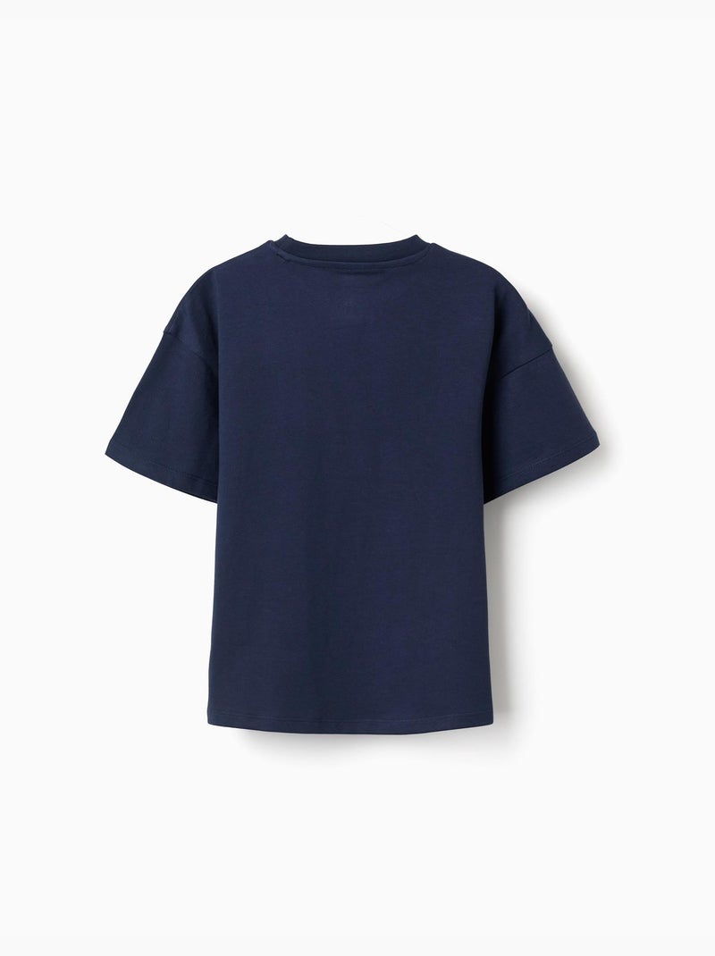 Katoenen T-shirt met Super Mario print Donkerblauw - Kiabi