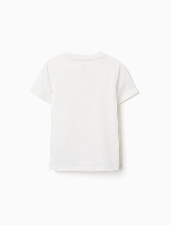Katoenen T-shirt met vakantie print