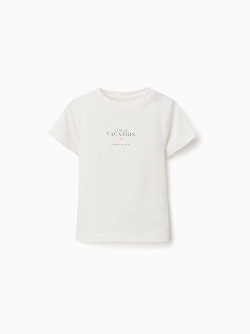 Katoenen T-shirt met vakantieprint - Kiabi