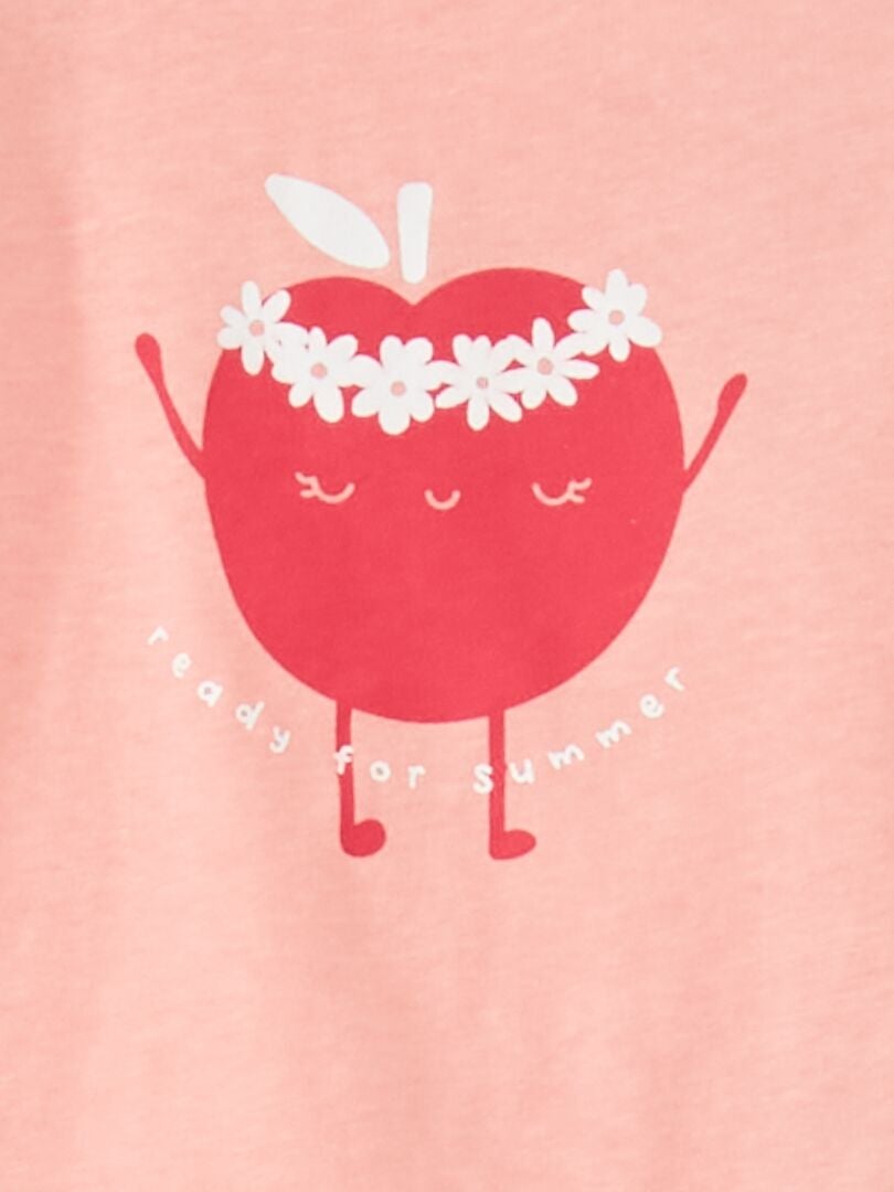Katoenen T-shirt ROSE - Kiabi