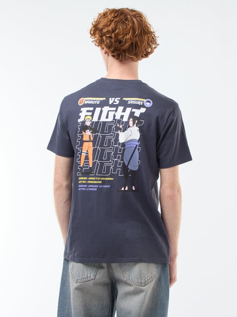 Katoenen T-shirt 'Sahinler' 'Naruto Shipuden' Blauw - Kiabi