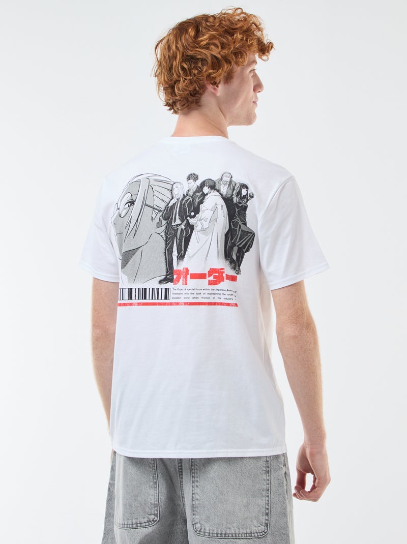 Katoenen T-shirt 'Sahinler' 'Sakamoto Days' wit - Kiabi
