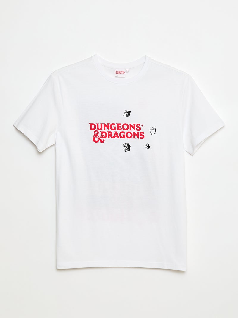 Katoenen T-shirt 'Sun City' 'Dungeons & Dragons' coton wit - Kiabi