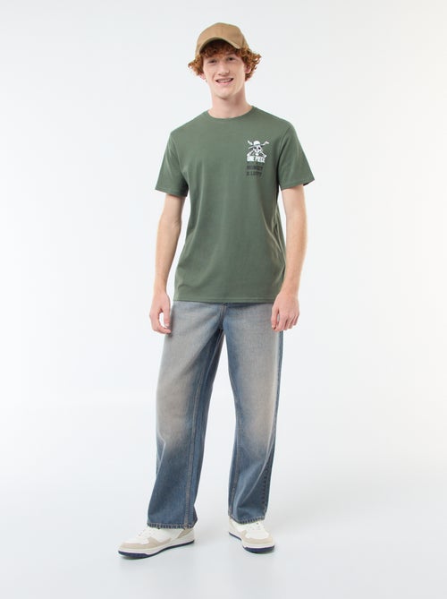 Katoenen T-shirt 'Sun City' 'One Piece' - Kiabi