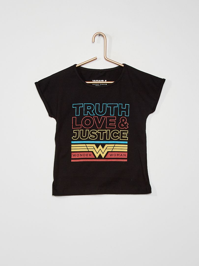 Katoenen T-shirt 'Wonder Woman' grijs - Kiabi