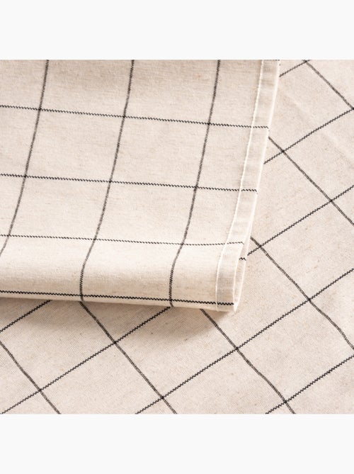 Katoenen tafelkleed met ruitdessin en garengeverfd reliëfgaren - Gamusi. - Kiabi Katoenen tafelkleed met ruitdessin en garengeverfd reliëfgaren - Gamusi. - Kiabi