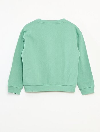 Katoenen trui met kerstmotief