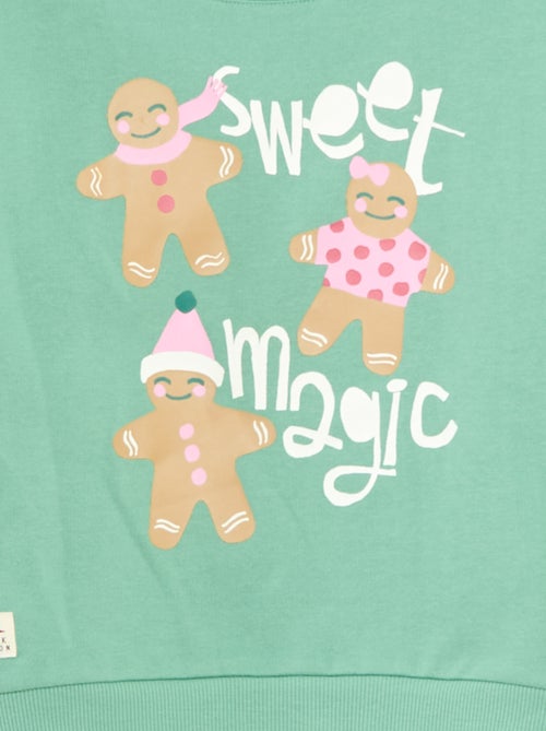 Katoenen trui met kerstmotief - Kiabi