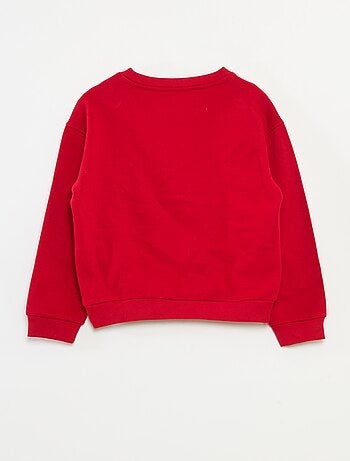 Katoenen trui met kerstmotief