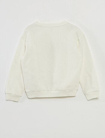 Katoenen trui met kerstmotief