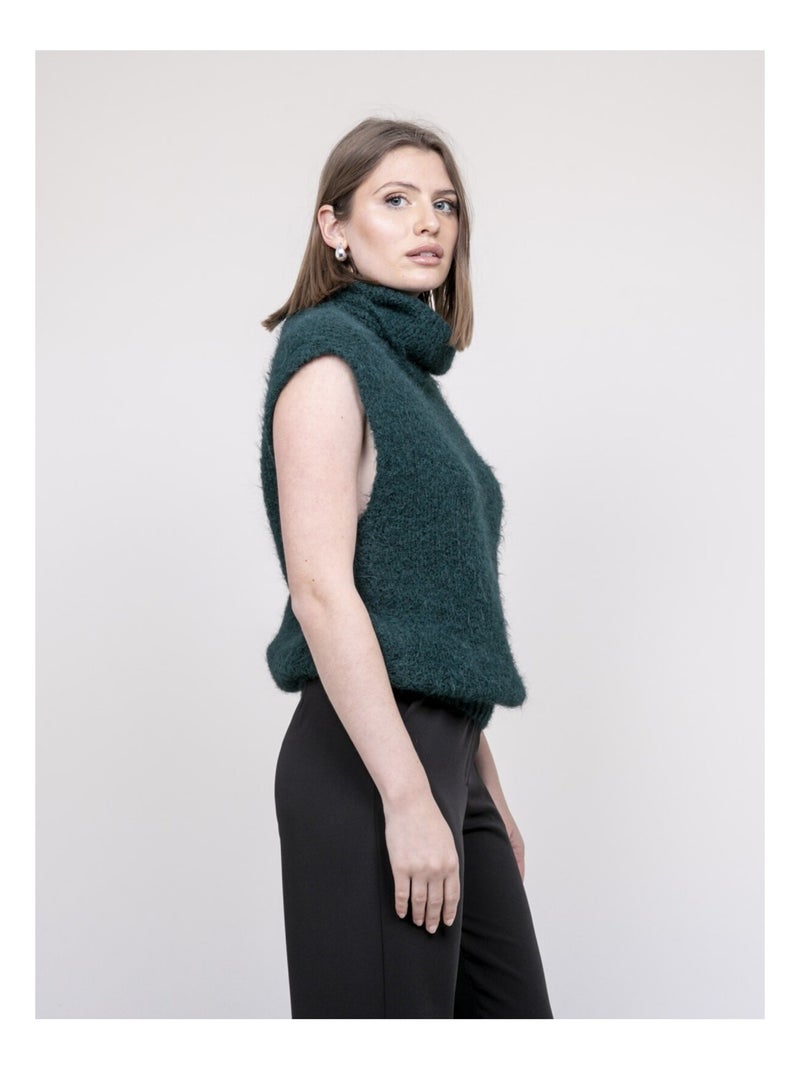 Keana mouwloze trui Bosgroen - Kiabi