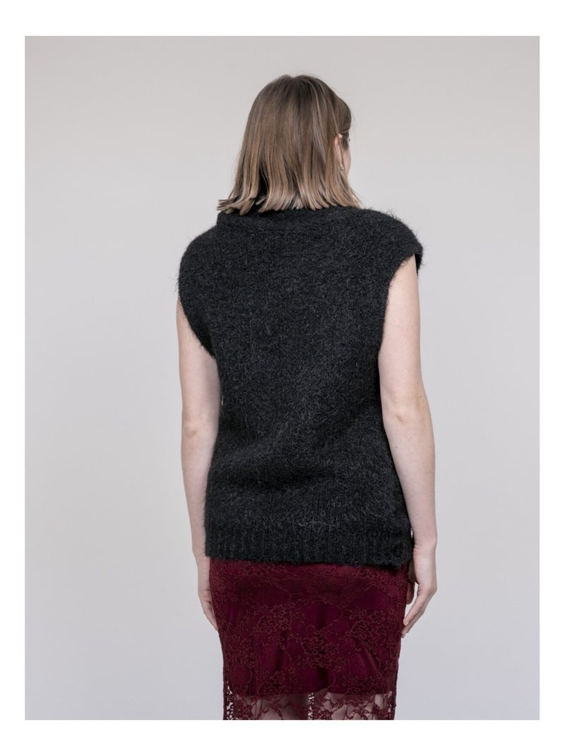 Keana mouwloze trui Zwart - Kiabi