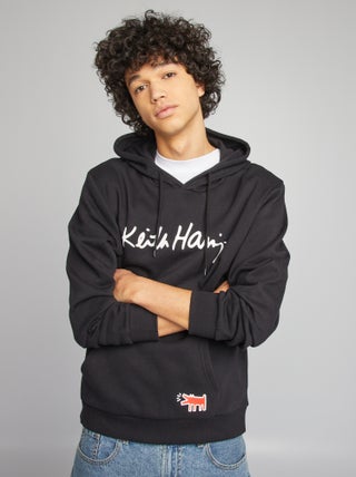 'Keith Haring'-hoodie van joggingstof