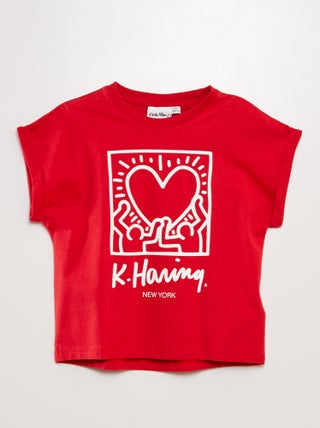 'Keith Haring'-T-shirt - Valentijnsdag
