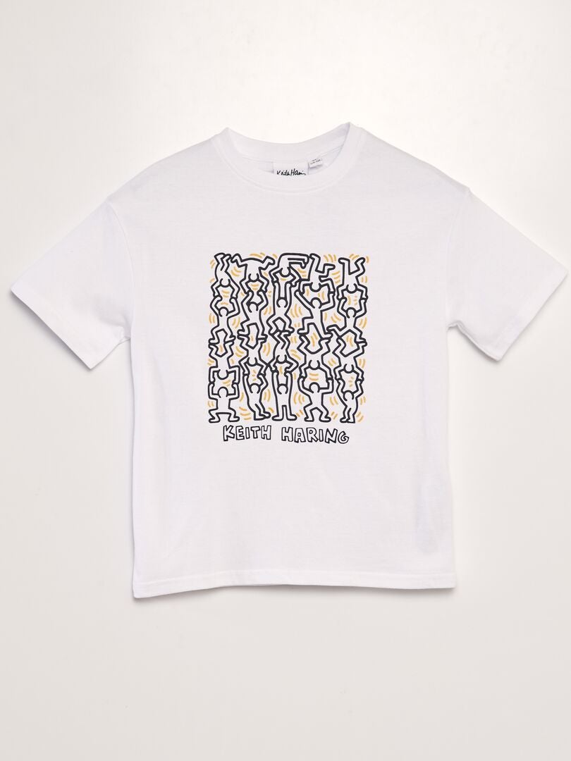 Keith Haring-T-shirt met ronde hals WIT - Kiabi