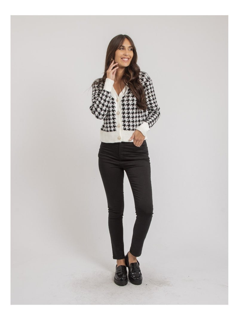 KENAN vest met patroon Wit - Kiabi