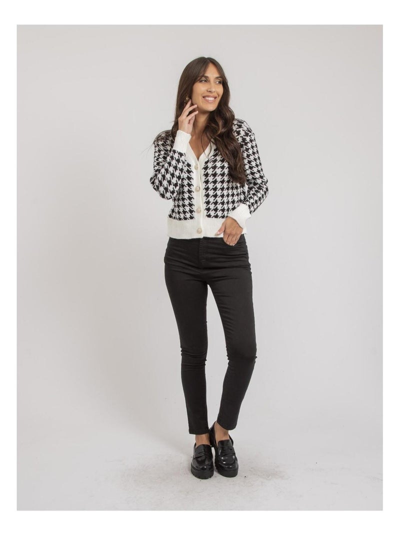 KENAN vest met patroon Wit - Kiabi