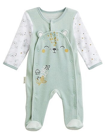 Keniaanse babypyjama van fluweel met brugopening